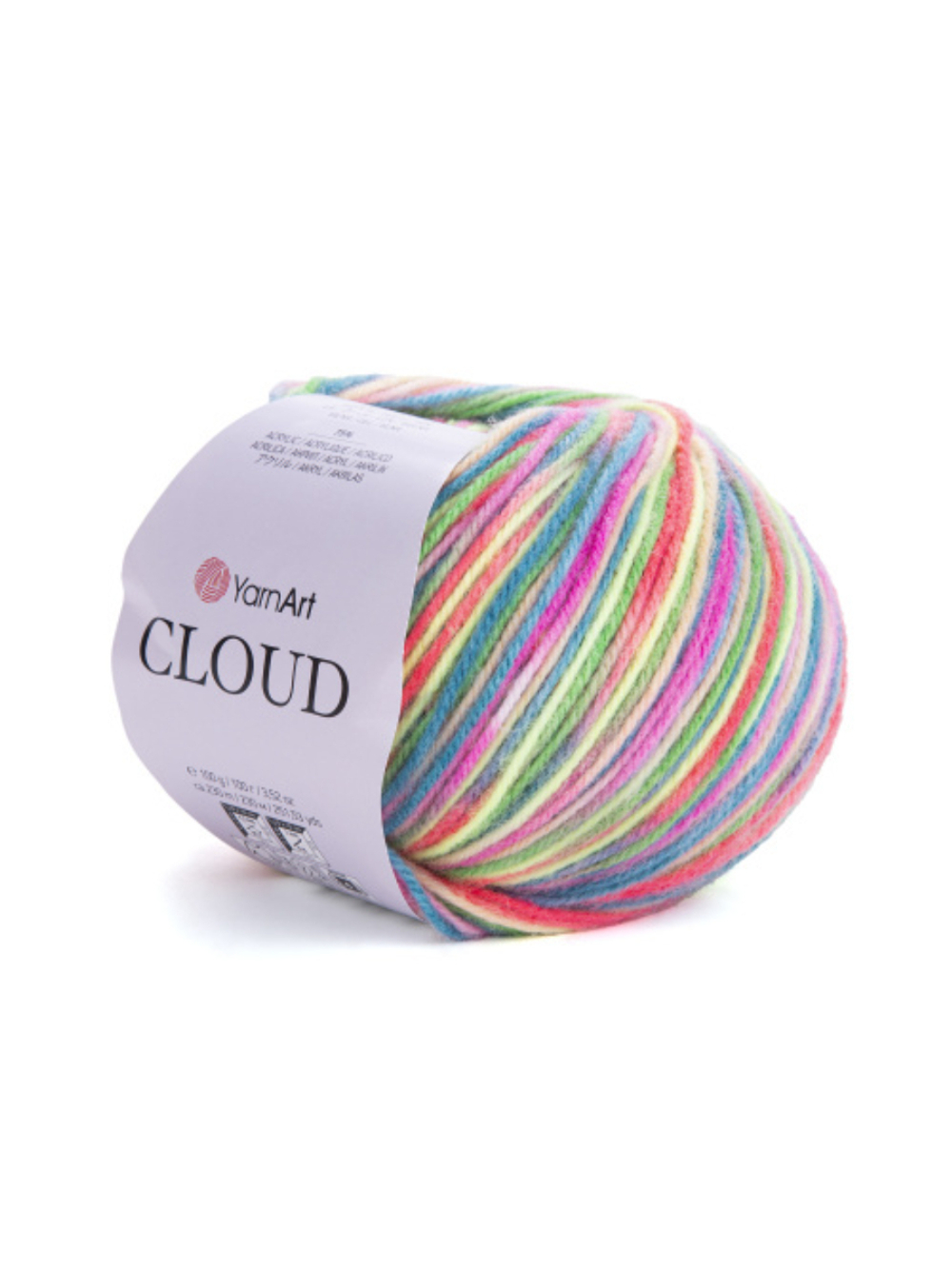 Пряжа Cloud 100 г, 230м, 25% шерсть,75% акрил (цена за 1 шт)
