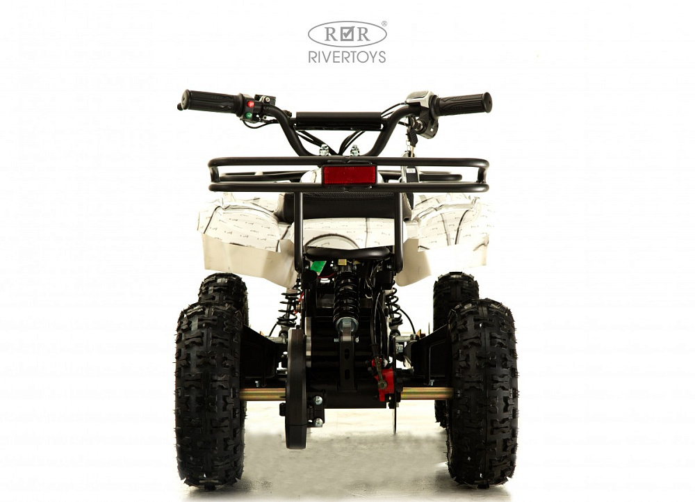 Детский электроквадроцикл RiverToys ANRI белый спайдер