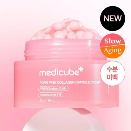 Medicube PDRN PINK Collagen Capsule Cream Восстанавливающий крем с коллагеном и PDRN