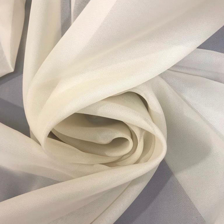 Креп тюль "Однотонка". Кремовый. Оптом. Ш-280 см. Турция. A800-05