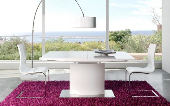 Стол DUPEN DT-01 белый раздвижной 180-220