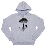 Толстовка "Черный терьер у дерева"