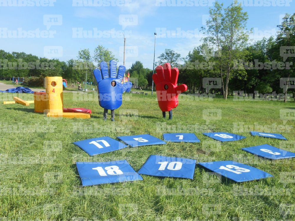 Игровая табличка для аттракциона Ладошки, на 1 чел.