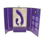 Фиолетовый гибкий вибростимулятор 18,5см с двумя моторами Shunga MIYO SH-MIYO-503