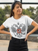 Футболка принт Россия