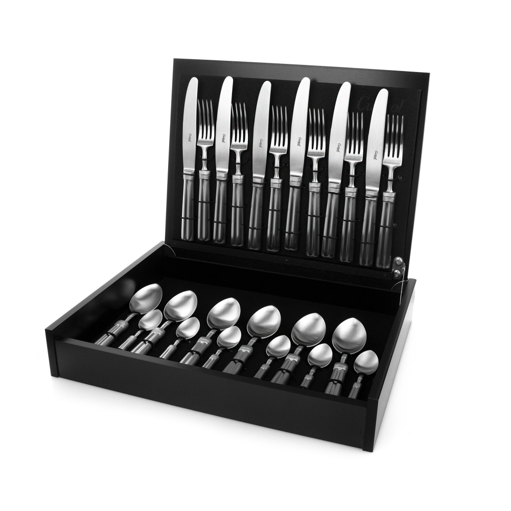 Набор столовых приборов на 6 персон 24 предмета Cutipol Fontainebleau matte в подарочной упаковке