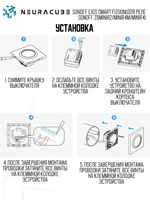 Одноклавишный Выключатель Sonoff E1GS Smart Fusion (для реле Sonoff ZBMINIR2/MINIR4M/MINIR4)
