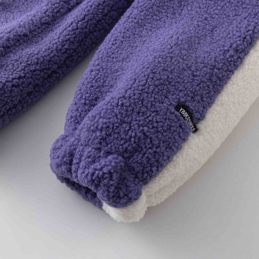 Куртка Ymkashix Furry Big Logo HTF белая/фиолетовая