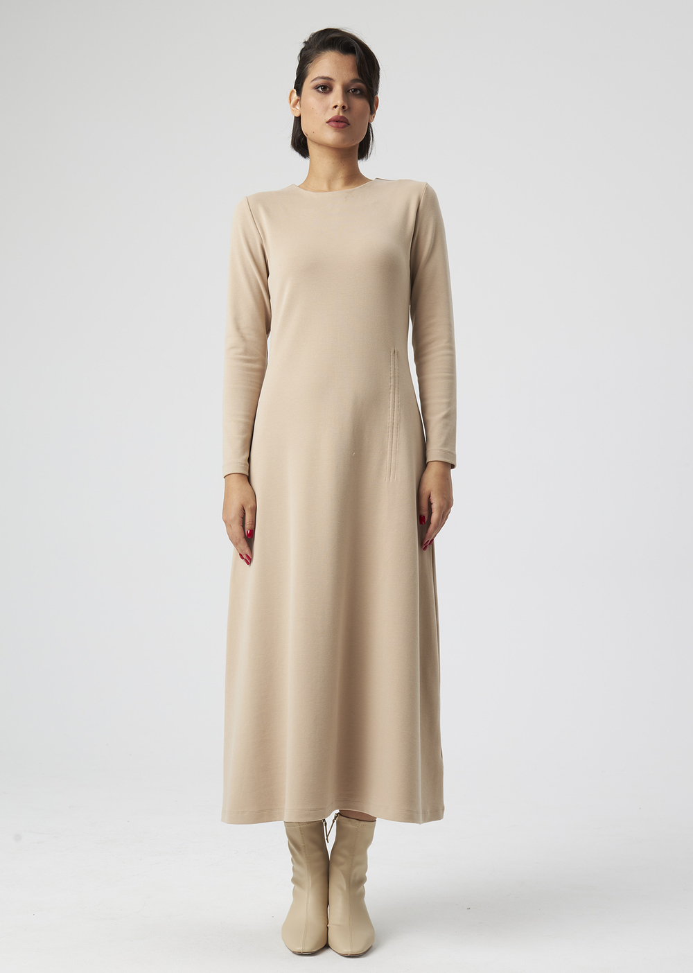 DRESS | M | BEIGE