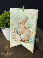 Декор подвесной "Милый кролик" в ассортименте 9x15 см