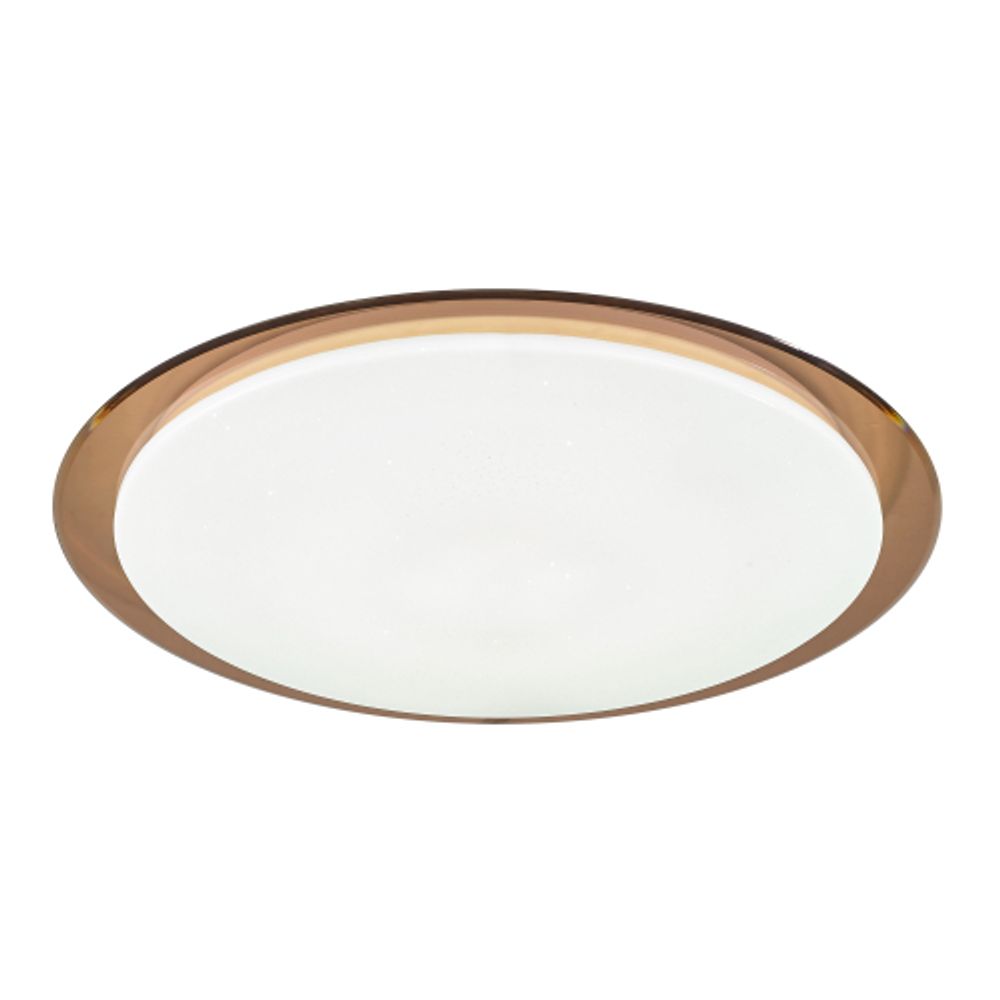 Светильник потолочный светодиодный ЭРА Классик с ДУ SPB-6-70-RC Saturn 70Вт 3000-6500К 5950Лм коричневый кант