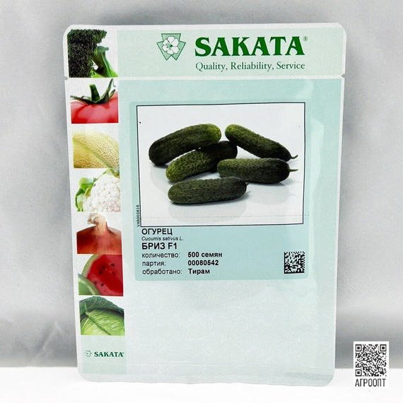 Бриз F1 семена огурца партенокарпического (Sakata / Саката) упаковка – фото 4