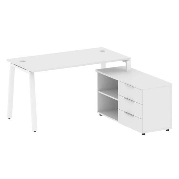 Метал Систем Рабочая станция с тумбой на А-образном м/к БА.РС-СТС-2.3 (R)