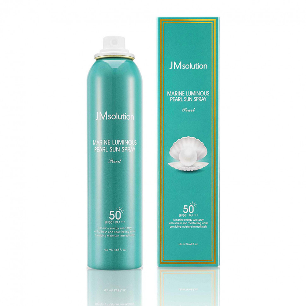 JMsolution Marine Luminous Pearl Sun Spray SPF50+PA++++ солнцезащитный спрей с экстрактом жемчуга