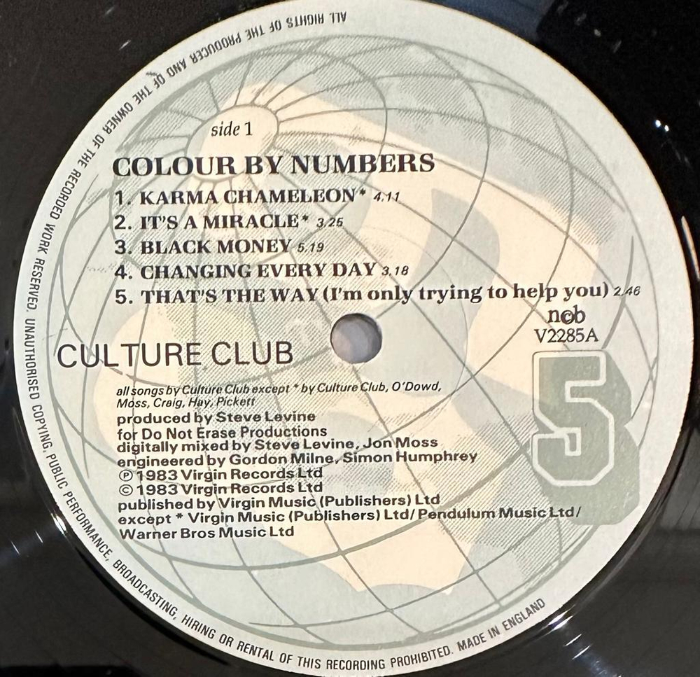 Culture Club- Colour By Numbers (Англия 1983г.)