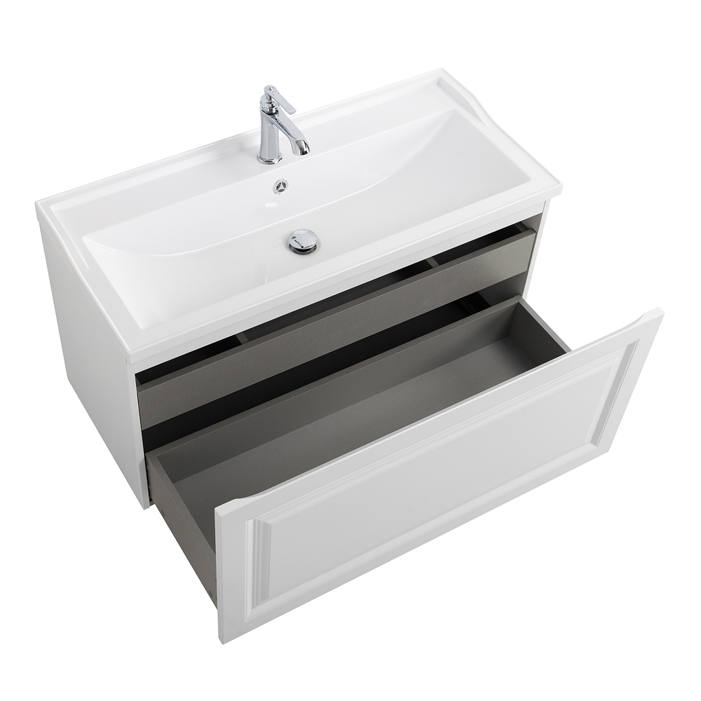 Мебель для ванной комнаты подвесная Cezares GIUBILEO-N-100-1C-SO-BL 100см Bianco Lucido