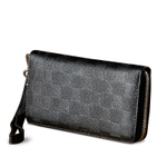 Simple&nature Cow Leather Clutch Wallet Medium Men"s Black