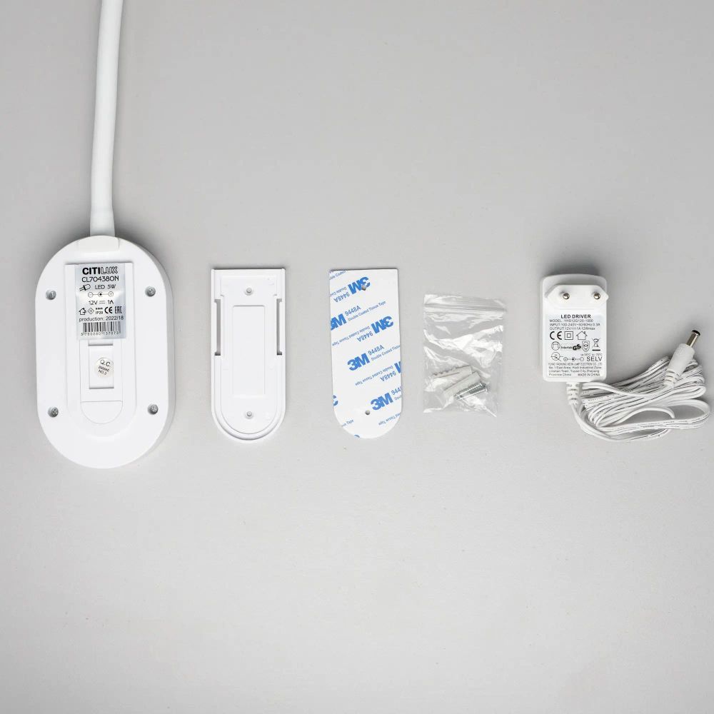 Citilux Рио CL704380N LED Светильник гибкий с USB Белый