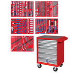 Набор инструментов &quot;ЛИДЕР&quot; в красной тележке, 270 предметов МАСТАК 52-06270R