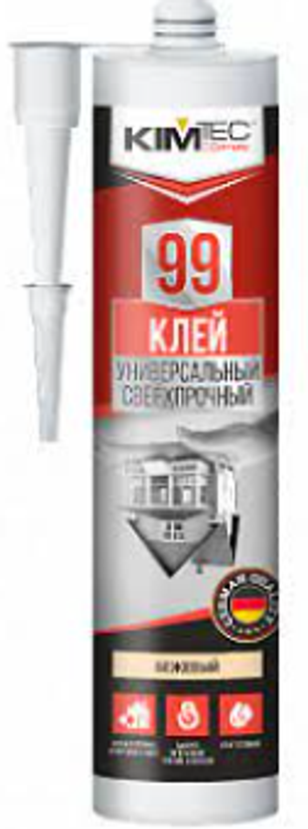 Клей вместо гвоздей KIM TEC 99, экстра сильный (280мл/12шт)