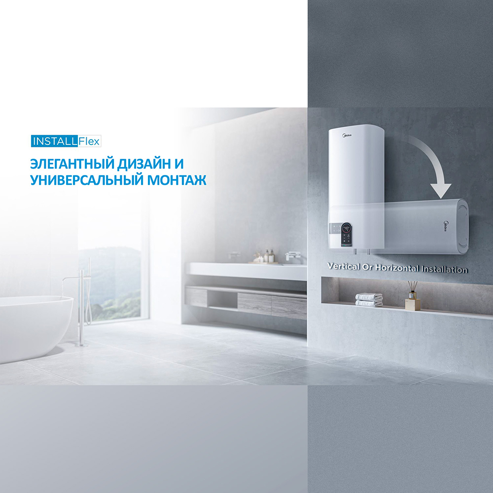 Электрический накопительный водонагреватель Midea MWH80-20SQD-OCEAN
