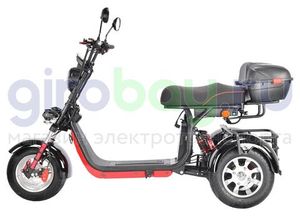 Электроскутер CityCoco WHITE SIBERIA PRO TRIKE 3000W (Черный)