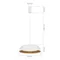 SLE1812-503-01 Светильник подвесной Белый, Древесный/белая LED 1*30W 4000K MUSE