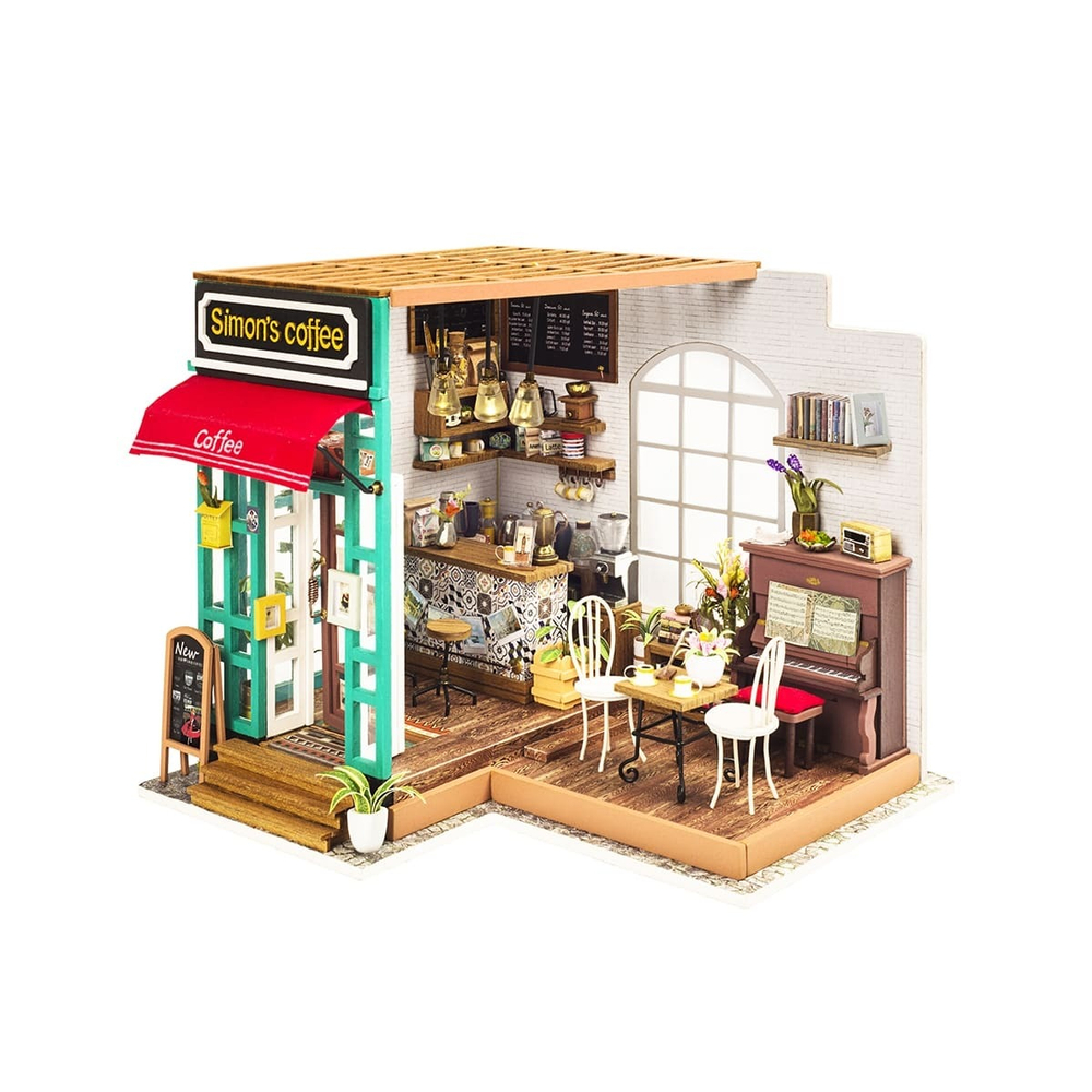 Кофейня Simon'S Coffee от Rolife - Интерьерные конструкторы-румбокс, сборная модель