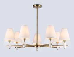 Ambrella Люстра на штанге с абажурами и мрамором Ceramo Classic LH75045