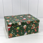 Коробка 34 х 26 х 15.3 см Набор 10 шт "Новый год" (Зеленый)