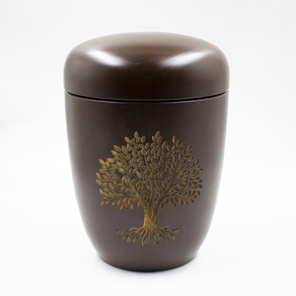 Урна биоразлагаемая «Камелия Лазер» коричневая