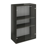 Шкаф низкий с прозрачным стеклом ДУБЛИН