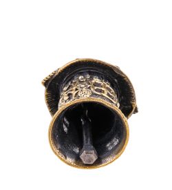 AM-3773 Колокольчик «Домик Гнома» (латунь, янтарь)