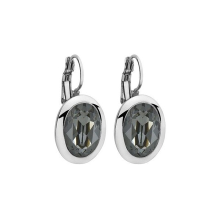Серьги Qudo Tivola Silver Night 303126 BW/S
