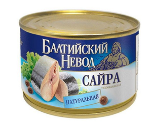 Сайра тихоокеанская Балтийский Невод натуральная 240 гр