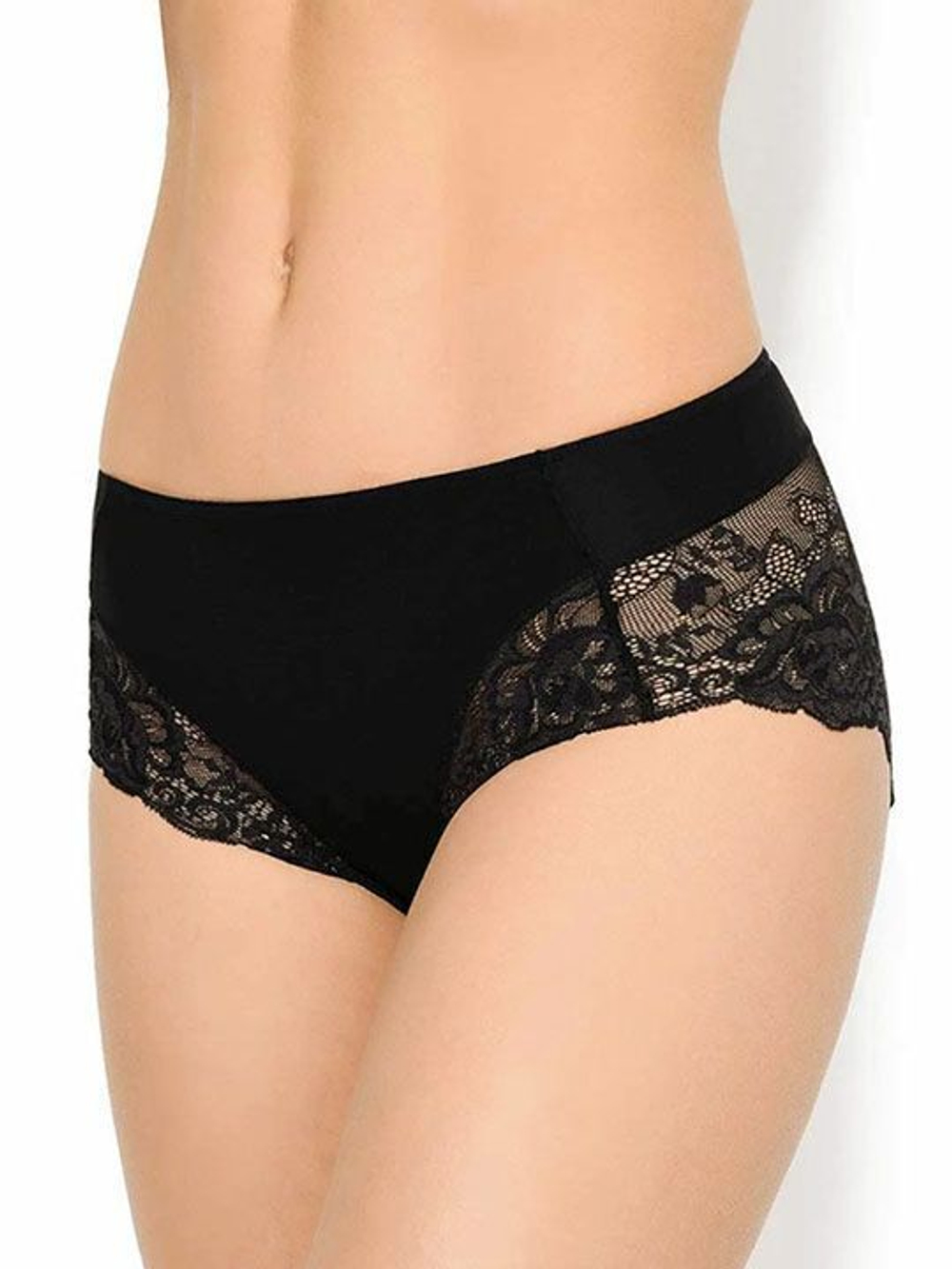 Трусы-слип с завышенной линией талии Greta (Размер: M) (Цвет: карамель (темно-бежевый))