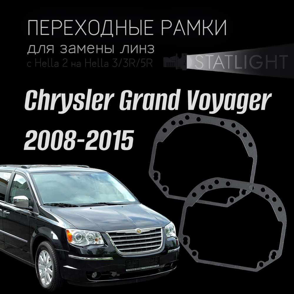 Переходные рамки для замены линз на Chrysler Grand Voyager 2008-2015