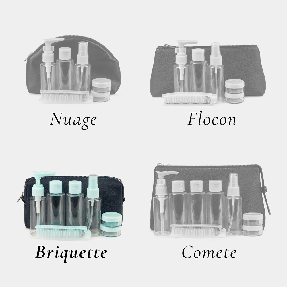 Несессер Briquette из кожи теленка, синего цвета