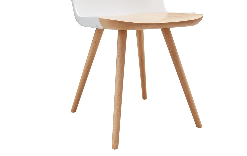 Стул DC-S097A белый/бук