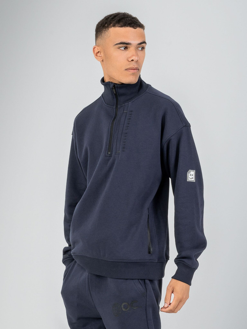 Свитшот с короткой молнией ORIGINAL CREATOR ERROR_404 HALF-ZIP, Темно-синий