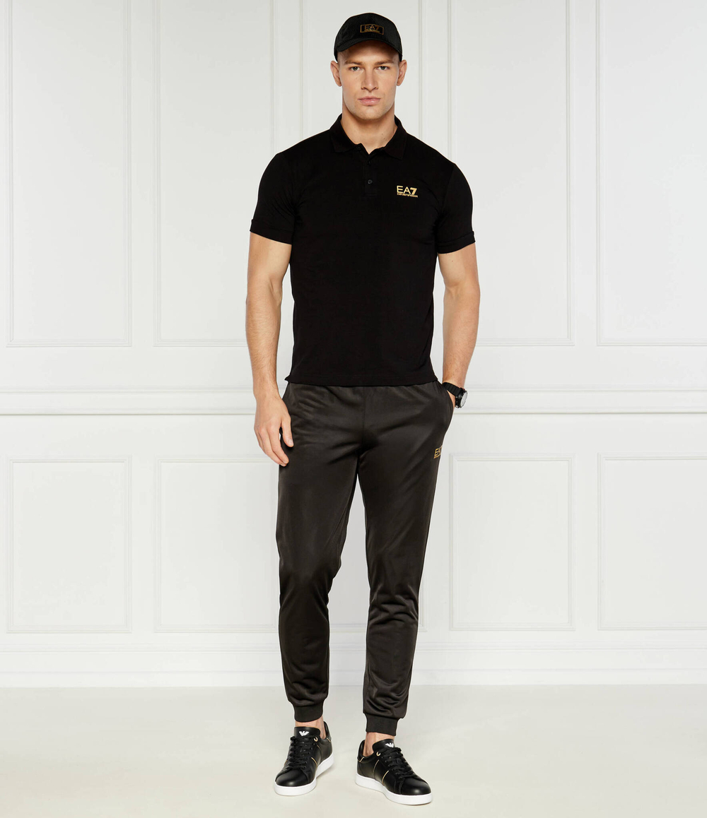 Поло EA7 - черный(8NPF14 PJVQZ)