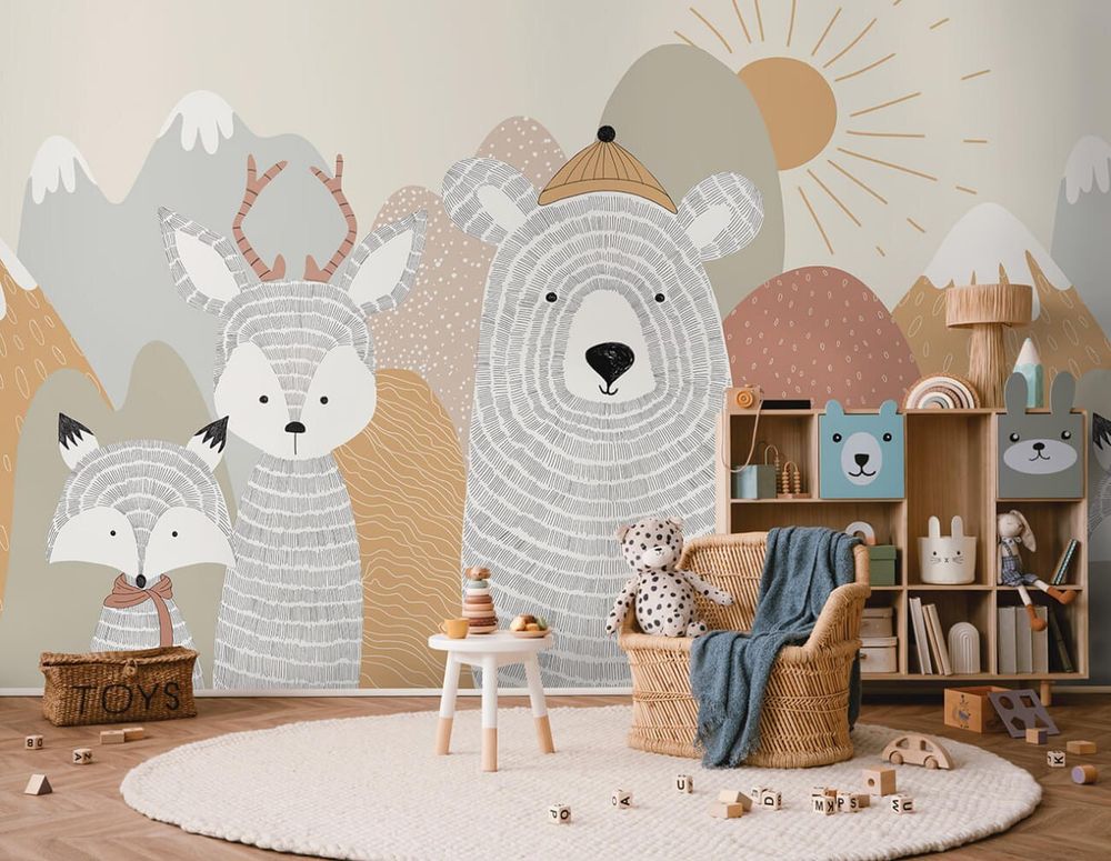 Бесшовная фреска KIDS-87, 2,7 м (Ширина 4 м)