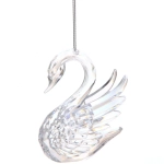 Подвеска «Хрустальный лебедь» 9,5*8 см, Прозрачный