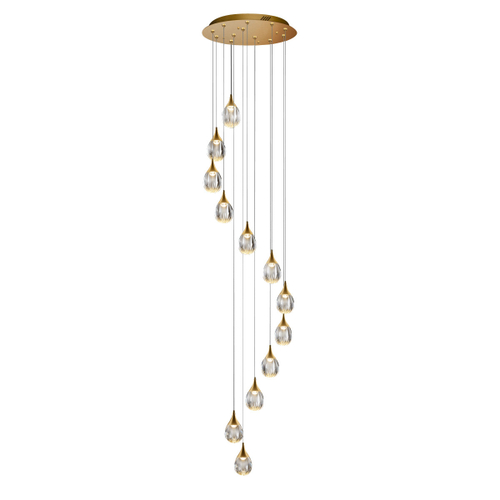 Подвесной светильник MD24001004-12A gold/clear