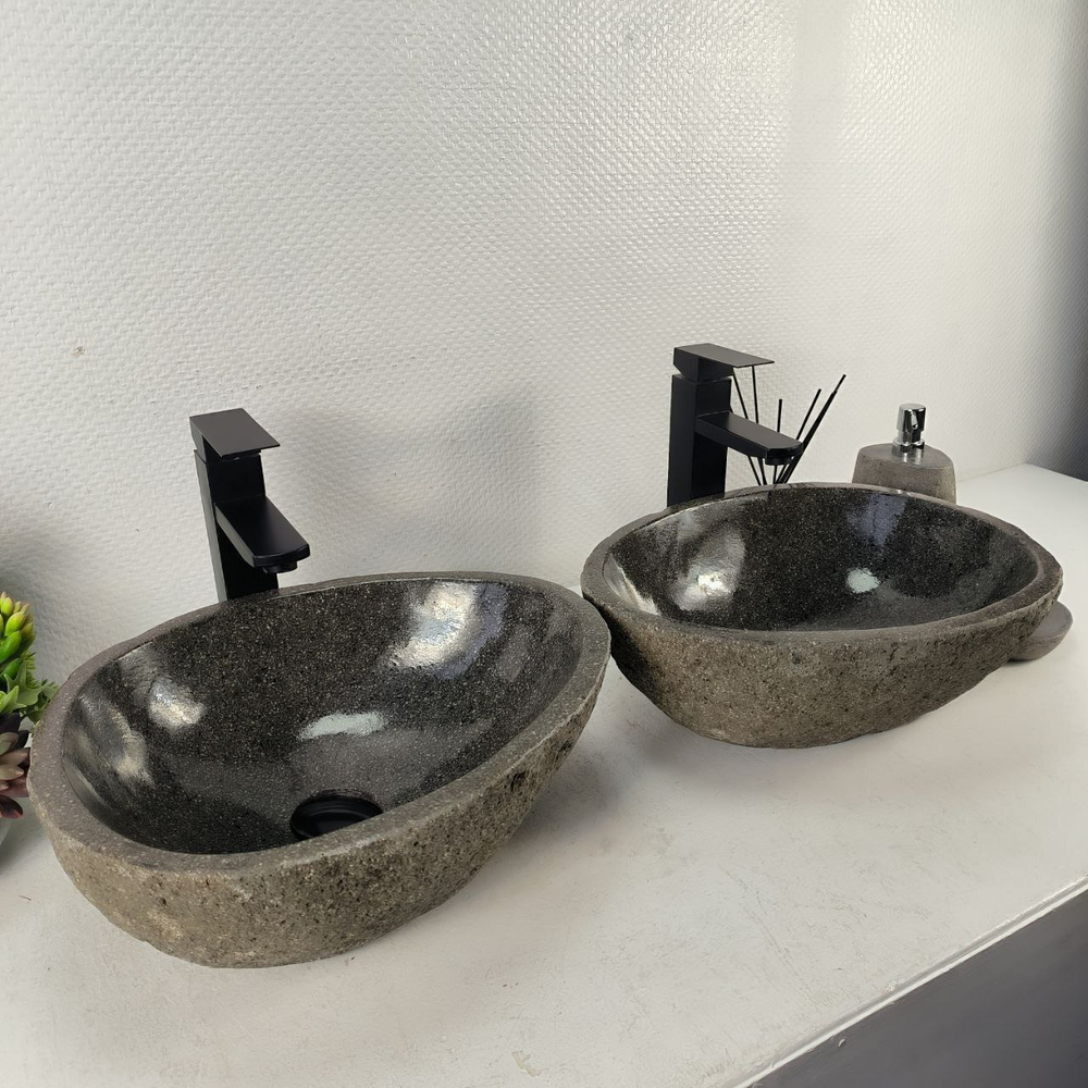 Раковина из речного камня ПАРА! RS-65128 41*33*15 0865