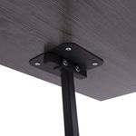 Стол BRABIX "Smart CD-015", 600х380х670-880 мм, ЛОФТ, регулируемый, колеса, металл/ЛДСП ясень, каркас черный, 641887