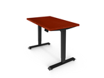 Регулируемый компьютерный стол Bazalt с регулировкой по высоте — столешница МДФ Красное дерево