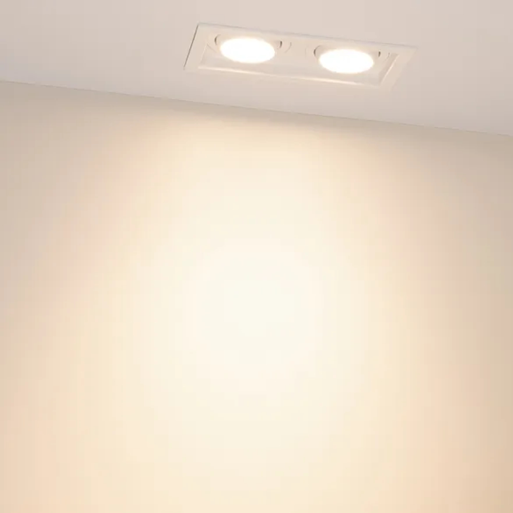 Светильник MS-VORTEX-BUILT-S170x90-2x12W Warm3000 (WH-WH, 40 deg, 230V) (Arlight, IP20 Металл, 5 лет) 057761