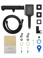 Смеситель для ванны с душем WONZON & WOGHAND DIAMOND, Черный матовый (WW-88639011-MB)