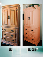 Краска для мебели, дерева и пластика матовая без запаха Гумвнутрянка Фиолет 1 литр.